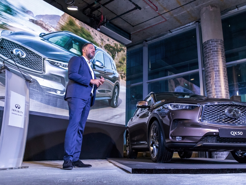 إنفينيتي تكشف عن سيارتها QX50 الجديدة كلياً في الشرق الأوسط